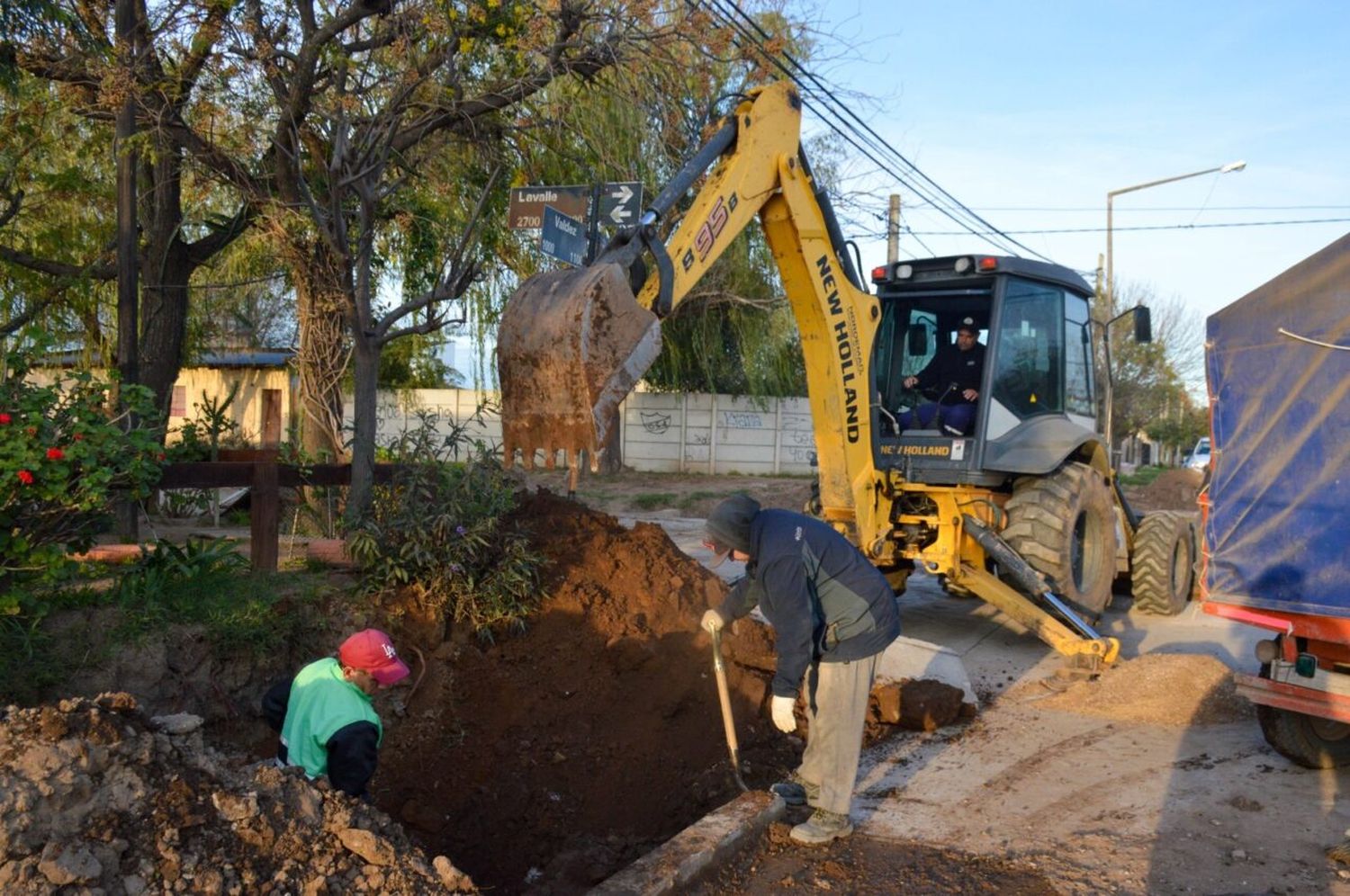 El gobierno venadense avanza con distintas obras de hormigonado