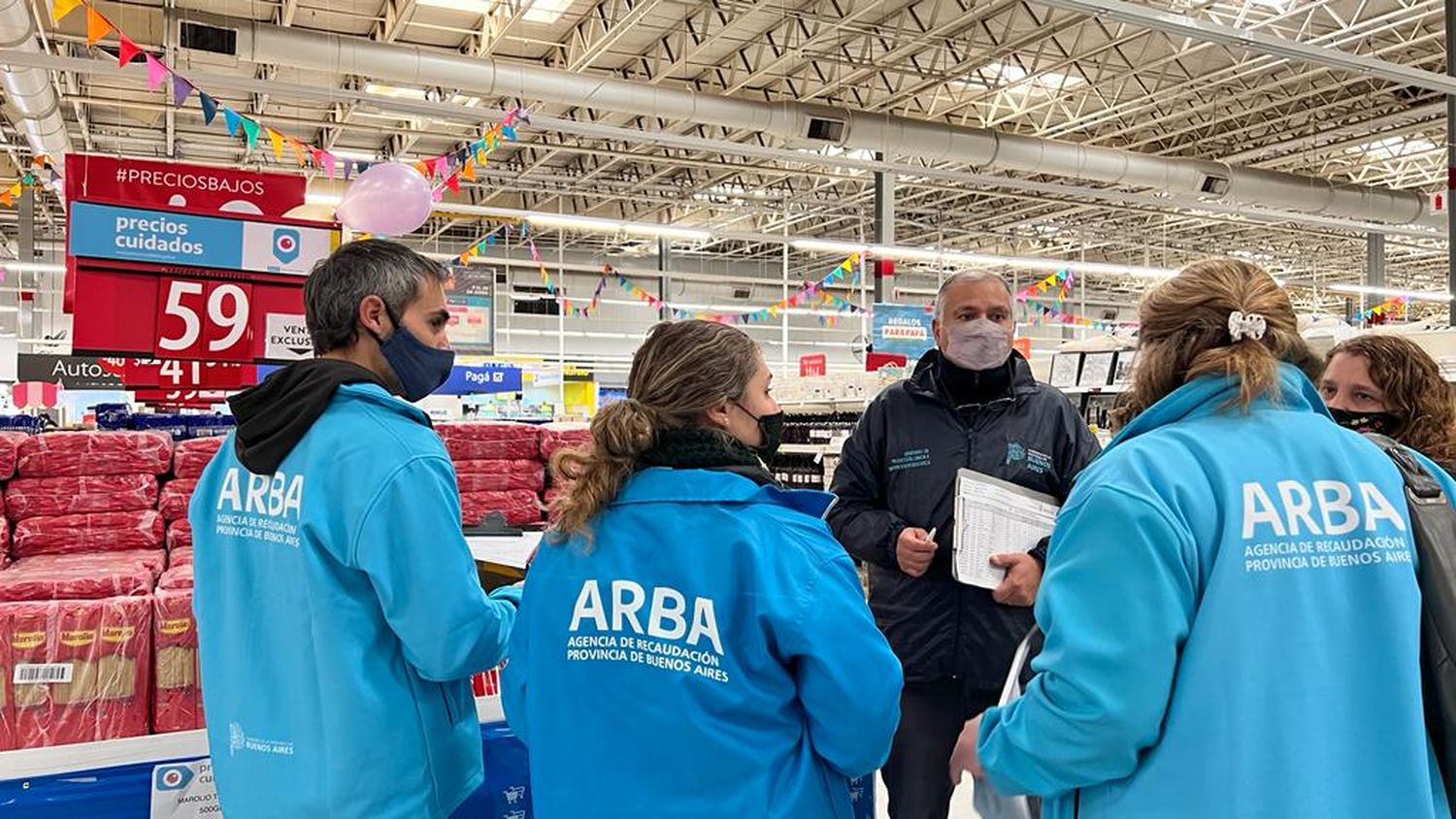 Fiscalización de Provincia en Tandil en grandes cadenas de supermercados