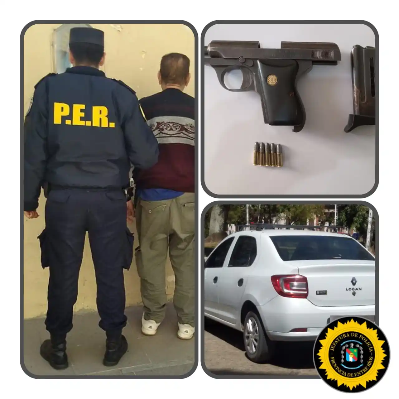 Detienen a hombre que intentaba cambiar un arma de fuego por combustible en Victoria