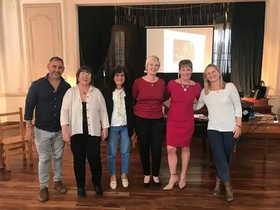 Evelyn Schneider participó de un encuentro en la Escuela Castelli