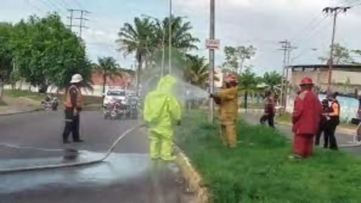 FUGA DE GAS CLORO en una avenida de Monagas deja afectadas a 17 personas, entre ellos 6 menores