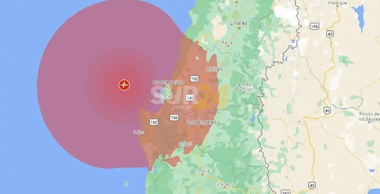 Un sismo de 6,6 Richter golpeó el sur de Chile