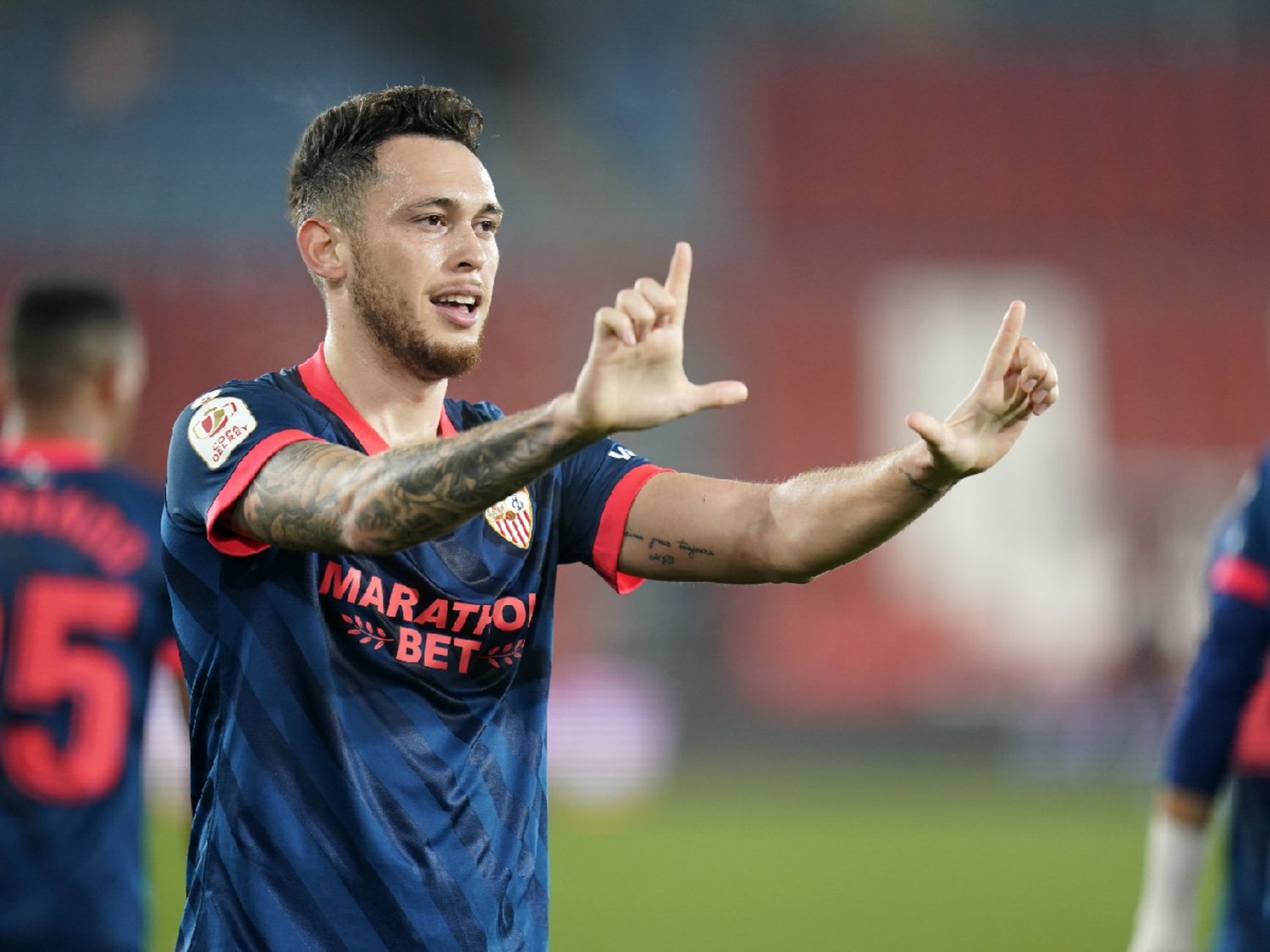 Sevilla, con gol de Ocampos, ganó por la Copa del Rey