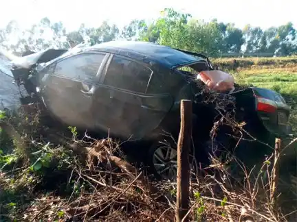 Autovía 14: Una mujer murió tras salir despedida de un auto que volcó