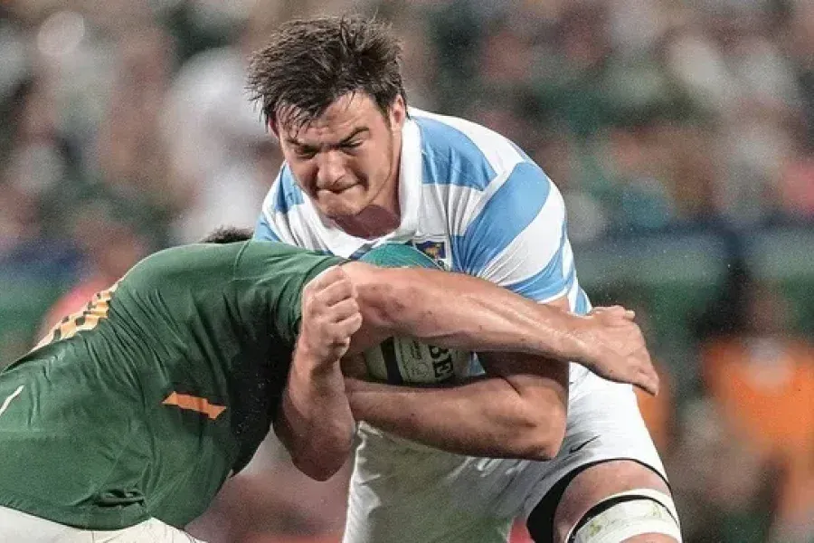 Rubiolo con Los Pumas ante Sudáfrica