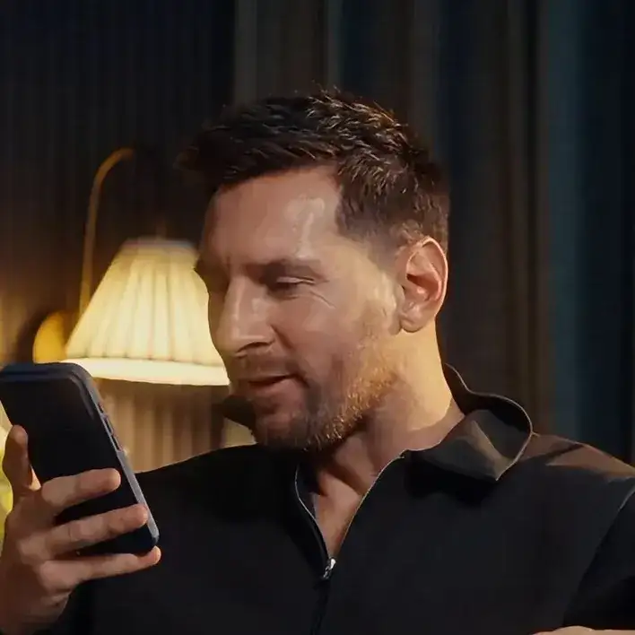 Messi le pidió a una IA que le pintara el pelo con los colores de la Argentina y este fue el resultado