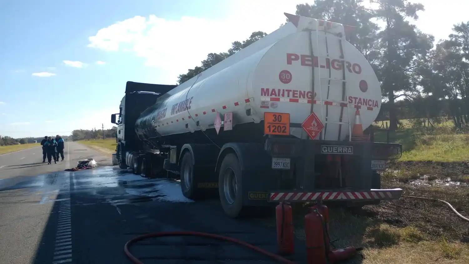 incendio camión ruta 9 combustible