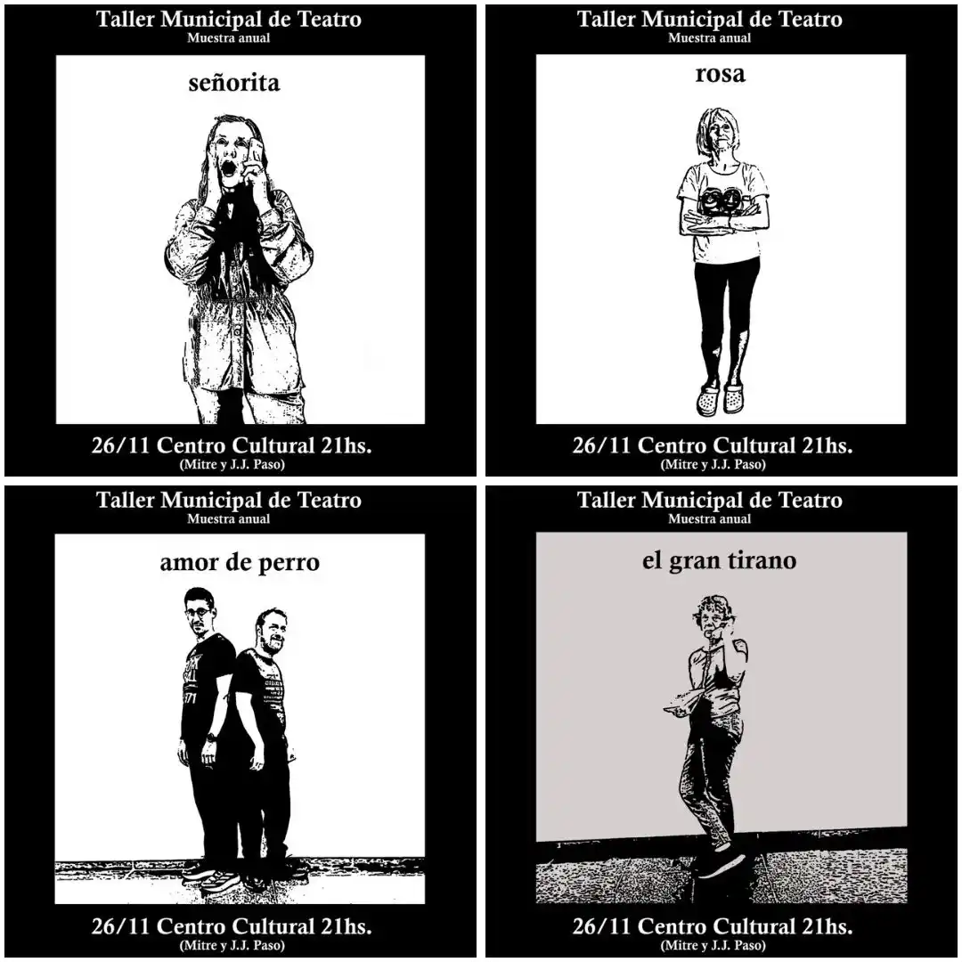 Obras del taller de teatro municipal