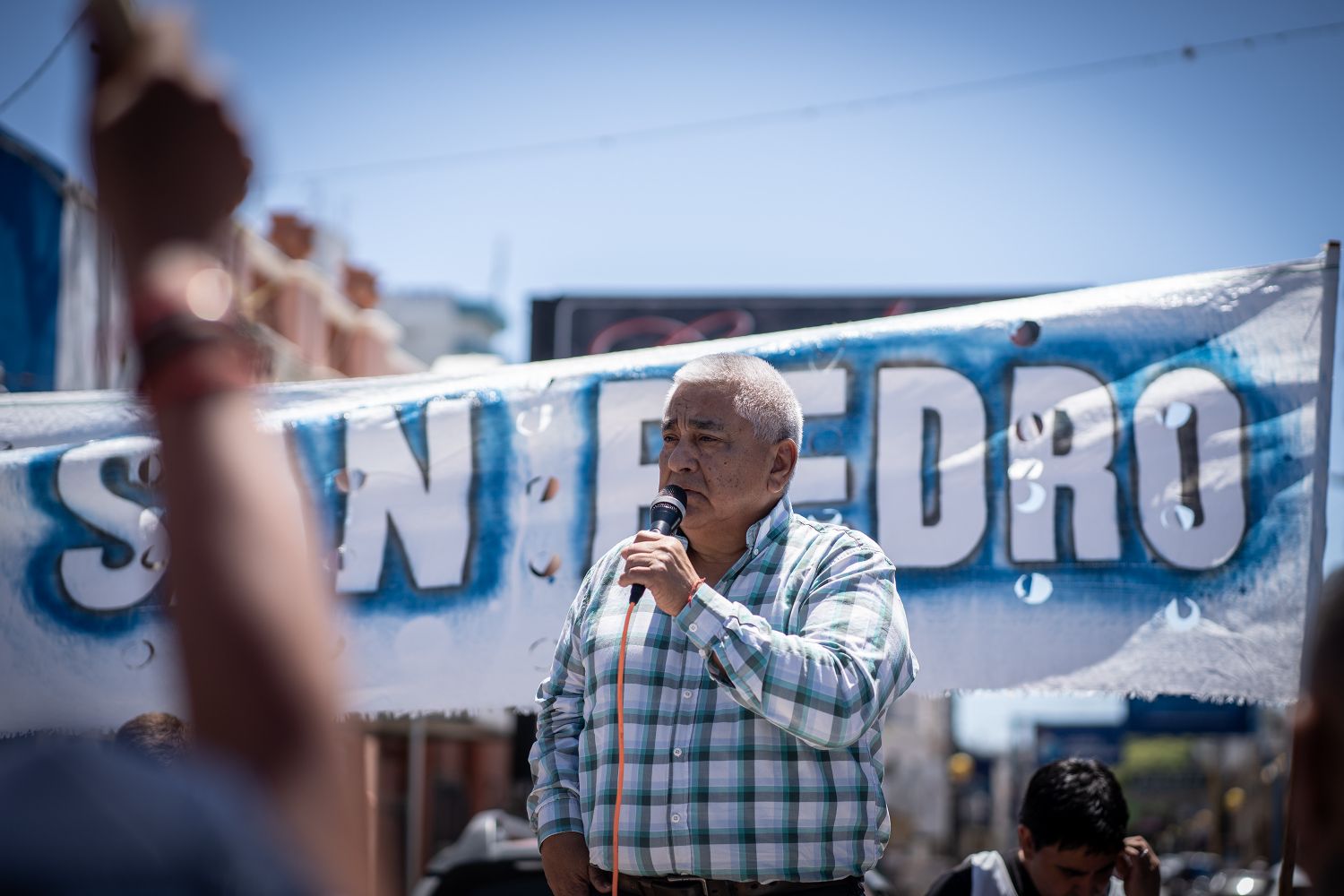 Paro de la CGT en San Pedro: qué dijo Cecilio Salazar ante los manifestantes
