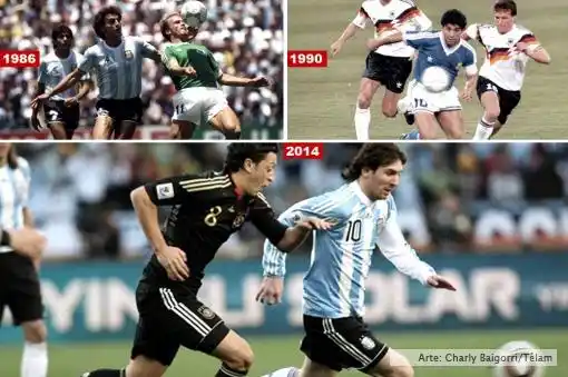 Argentina y Alemania juegan la tercera final de la historia