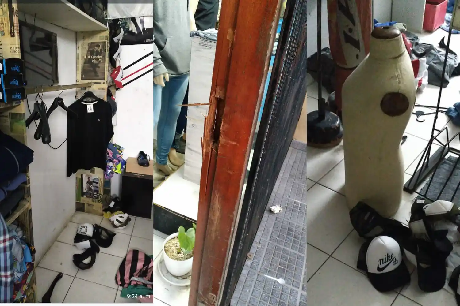 Saquearon una tienda en pleno centro: piden que no compren la ropa robada