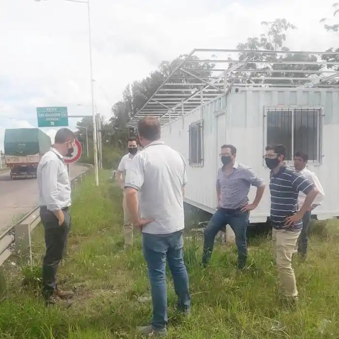 Nuevo puesto de  control Autovía 14  y Ruta 18