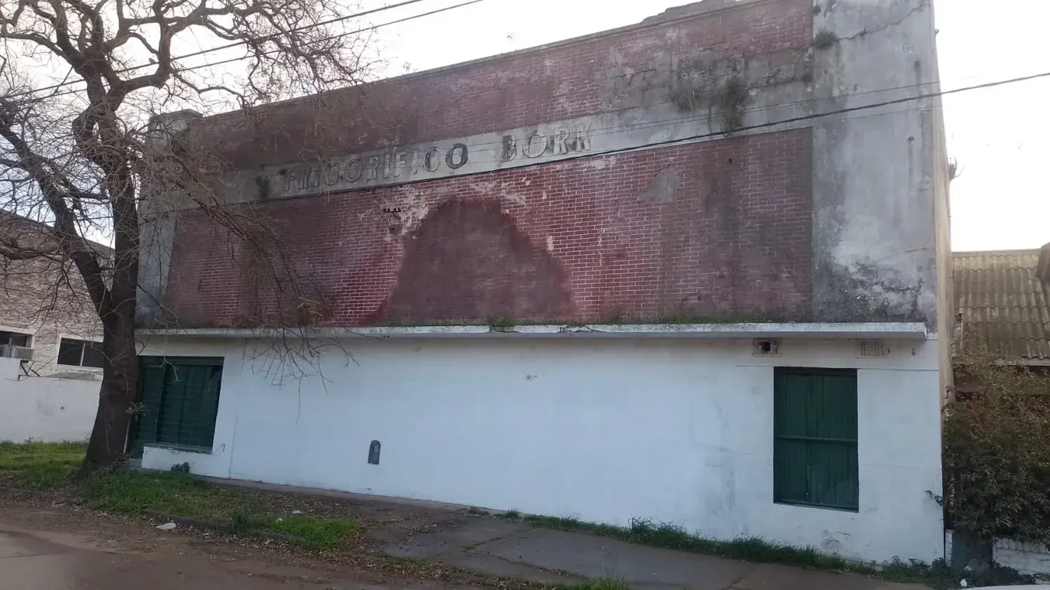Ex frigorífico Bork. Donde funcionara la pista de patinaje sobre hielo