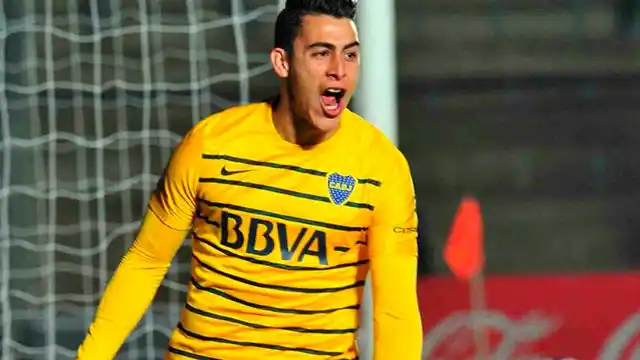 Cristian Pavón convirtió el gol más rápido en la historia de Boca