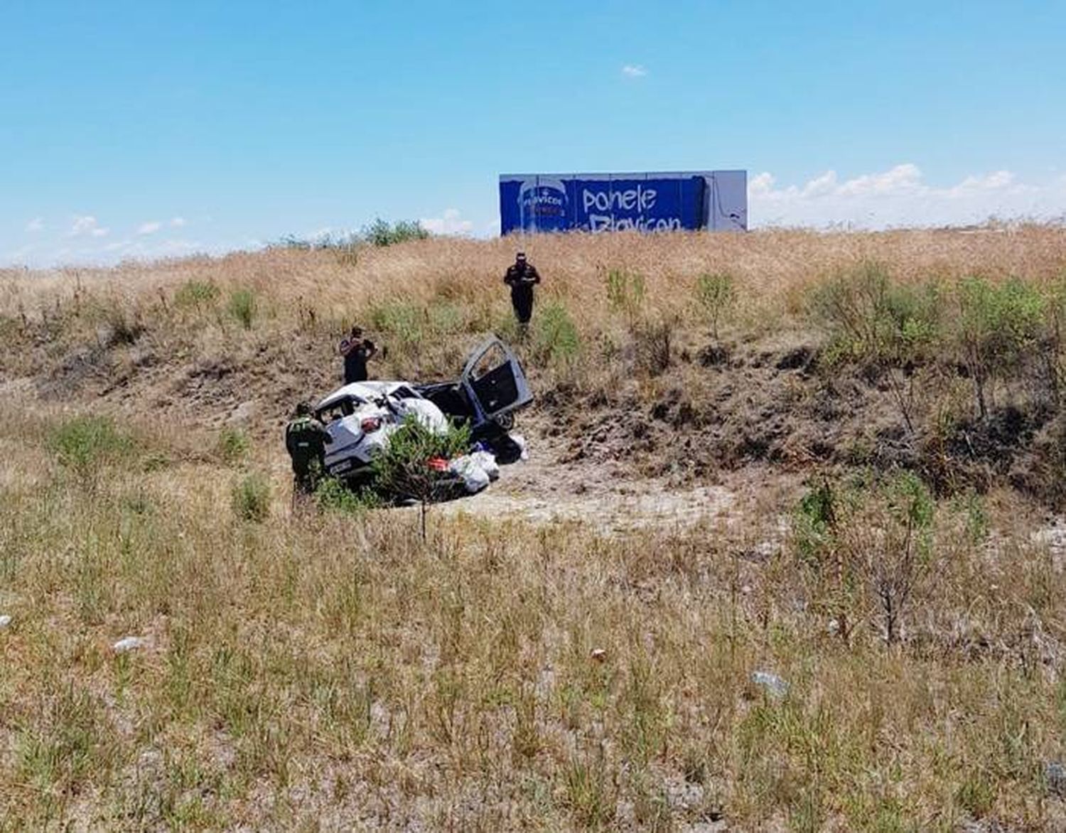 Un hombre resultó con heridas  graves tras vuelco en la autovía