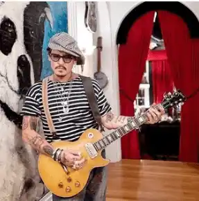 Johnny Depp ha compartido su pasión por la música. Foto Instagram