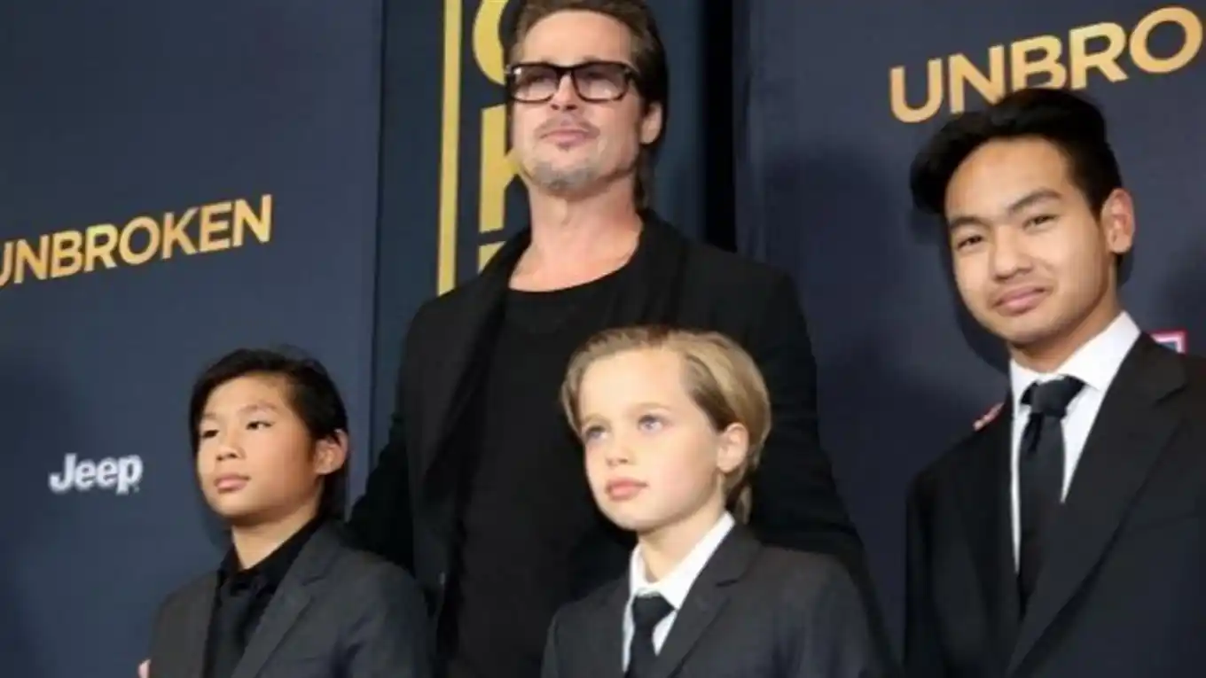 Brad Pitt vio a sus hijos por primera vez, tras su divorcio