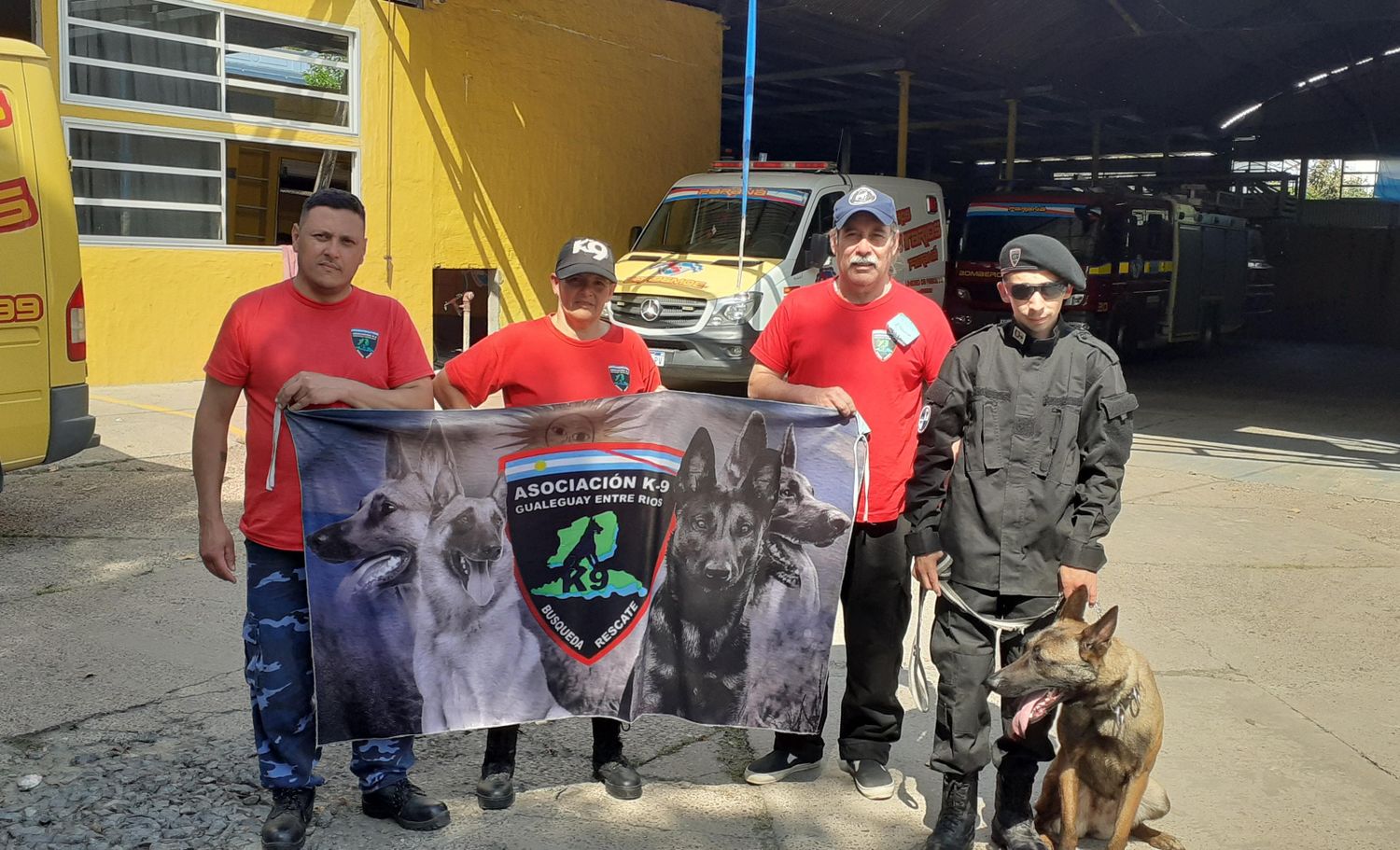 Cuatro miembros de K9 Gualeguay se capacitaron en la capital provincial.