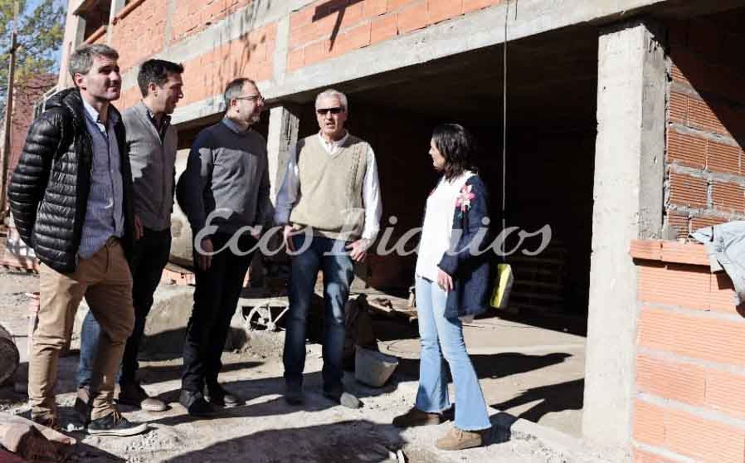 Fabián Perechodnik recorrió obras en la Técnica 3