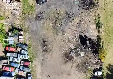 El antes y el después del predio de Tránsito luego de la compactación