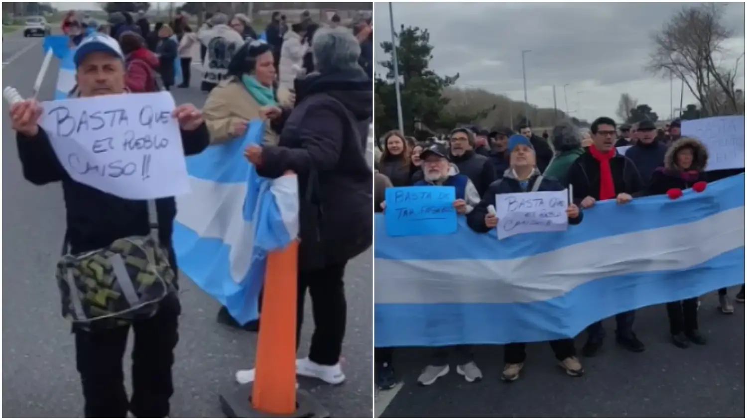 Aumentos de luz: vecinos de La Costa cortaron la Ruta 11 en Mar del Tuyú y marchan hacia la Municipalidad
