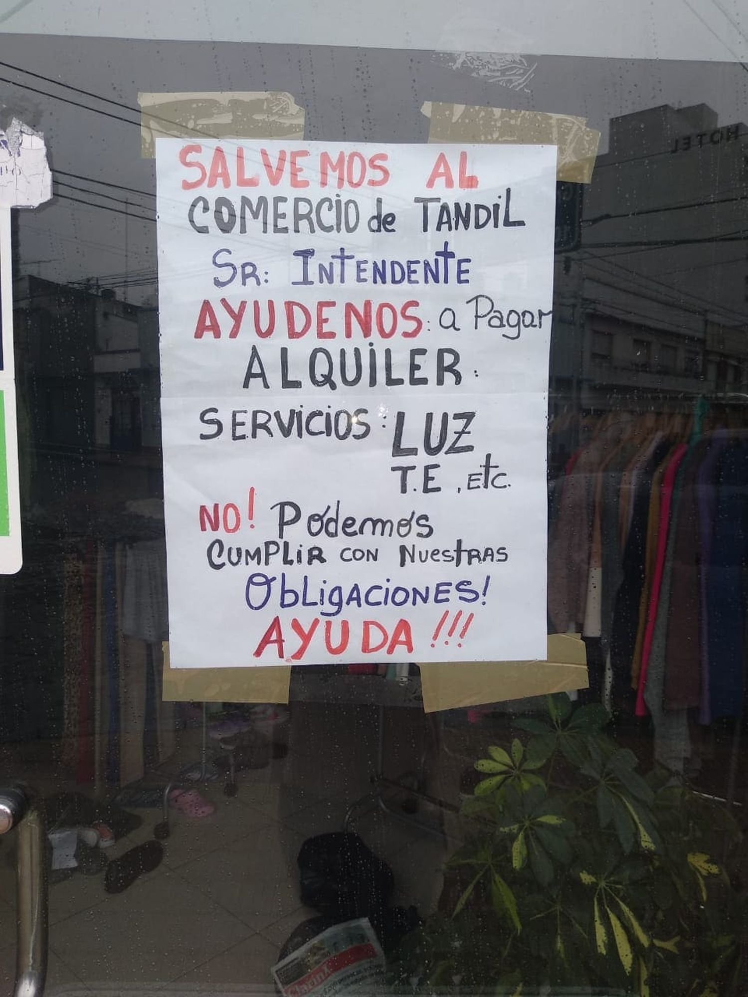 Es crítica la situación de los comerciantes en Tandil