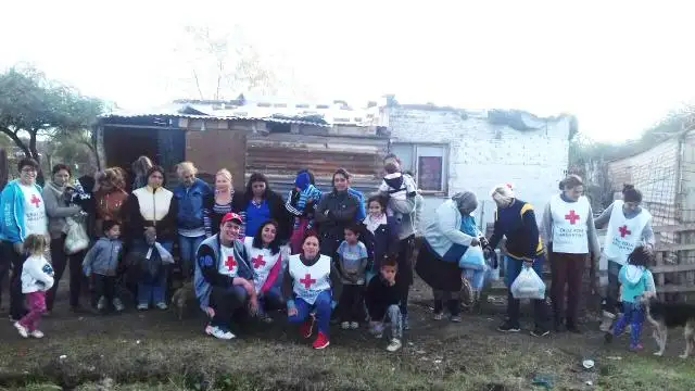 El Voluntariado de Cruz Roja Gualeguay continúa realizando asistencia en los barrios