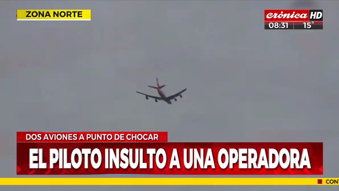 Pudo ser una tragedia: Insultos entre una operadora y un piloto que volaba a San Fernando