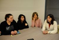 Se inauguró una muestra de alumnos del ISFDyT 10 y la artista visual María Abásolo