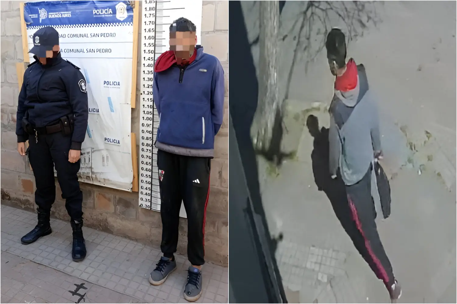 El delincuente tenía la misma ropa que vestía el domingo, cuando robó en una vivienda.