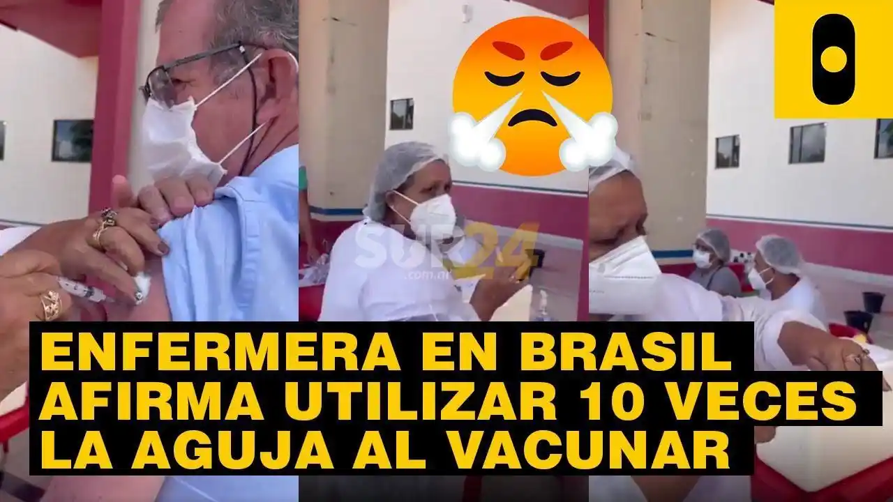 Escándalo: enfermera utiliza la misma aguja para vacunar hasta diez personas