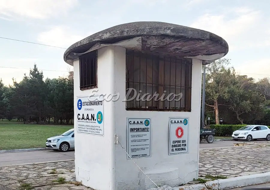 Garita. Para el cobro, en el casino