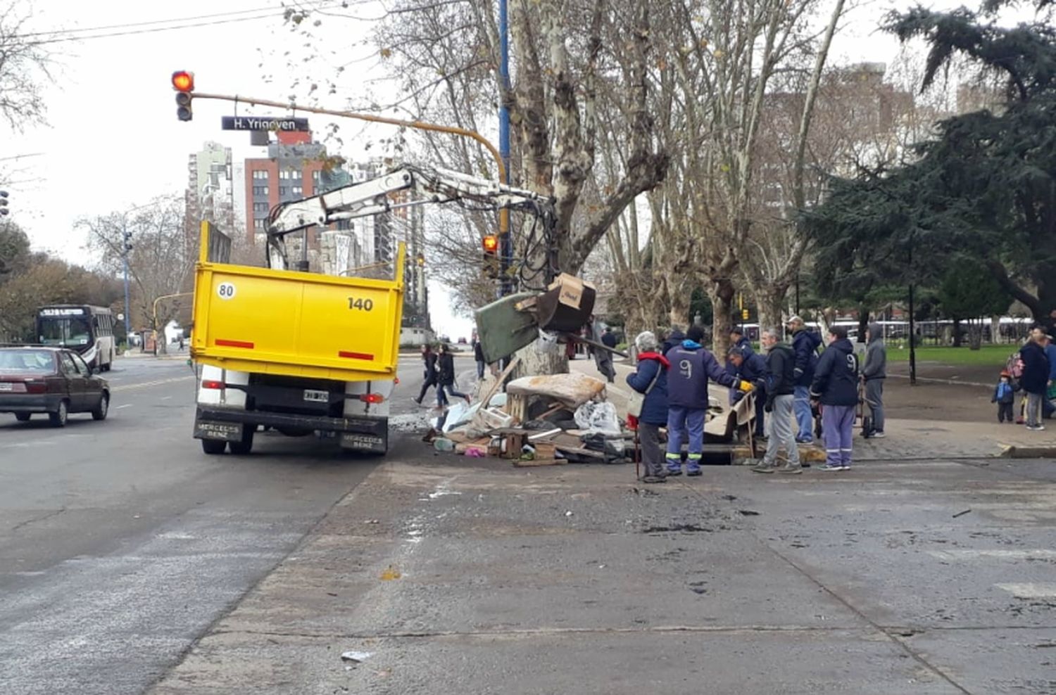 El día después: Yrigoyen quedará liberada cuando se termine la limpieza