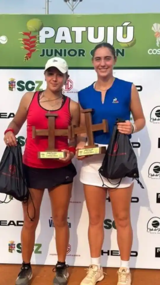 Larraya Guidi y Grassi, dos tandilenses campeonas en el exterior.