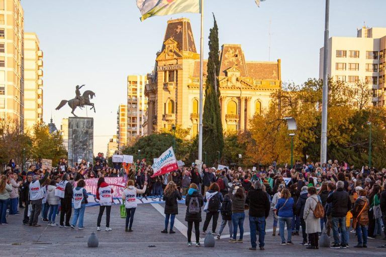 Por la educación pública, en la Plaza San Martín