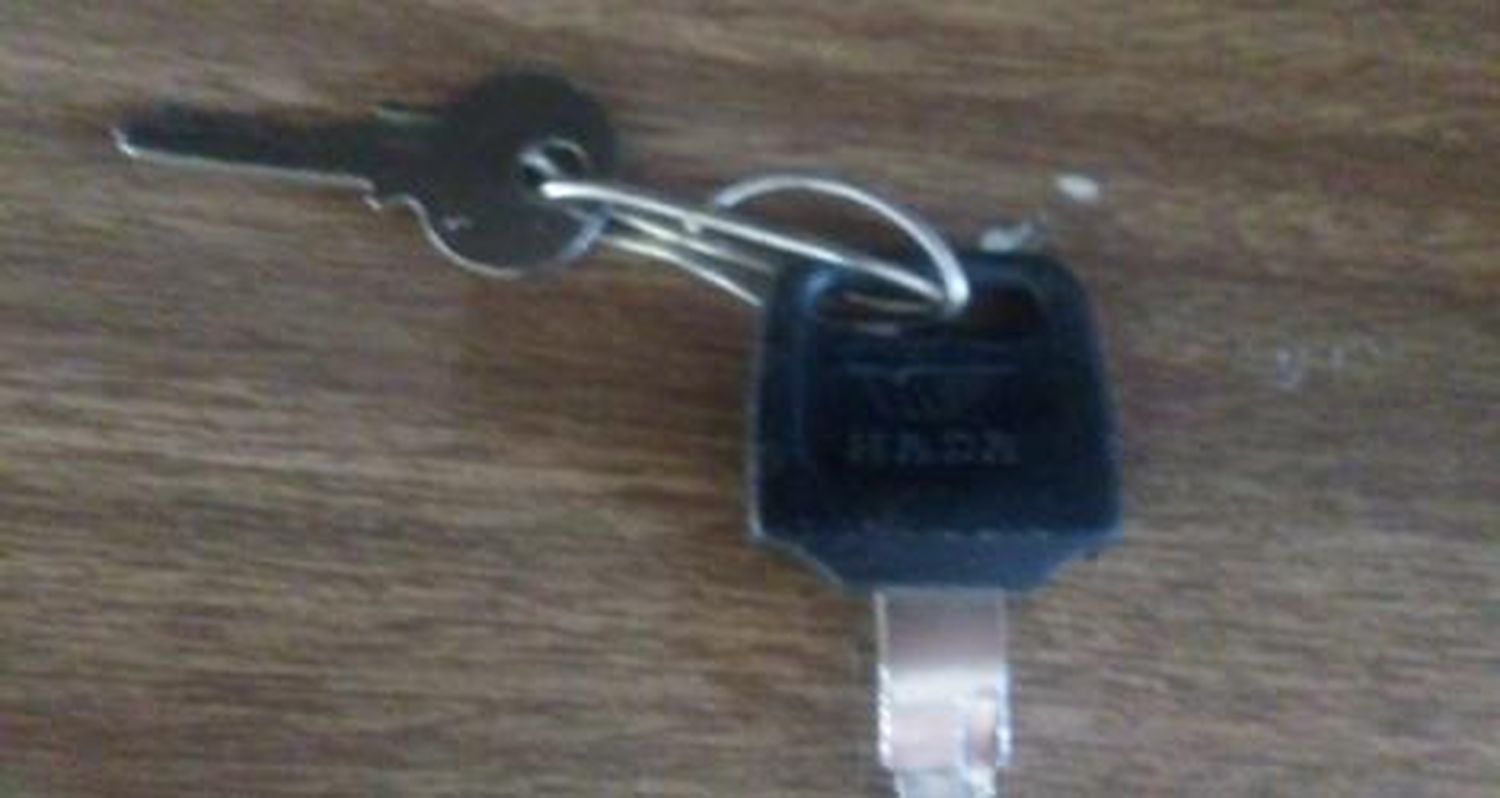 Llaves encontradas en Rivadavia
