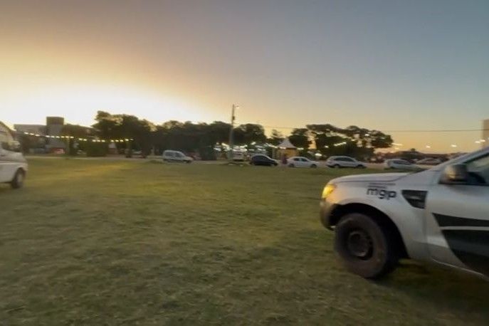 Además, habían montado un campamento.