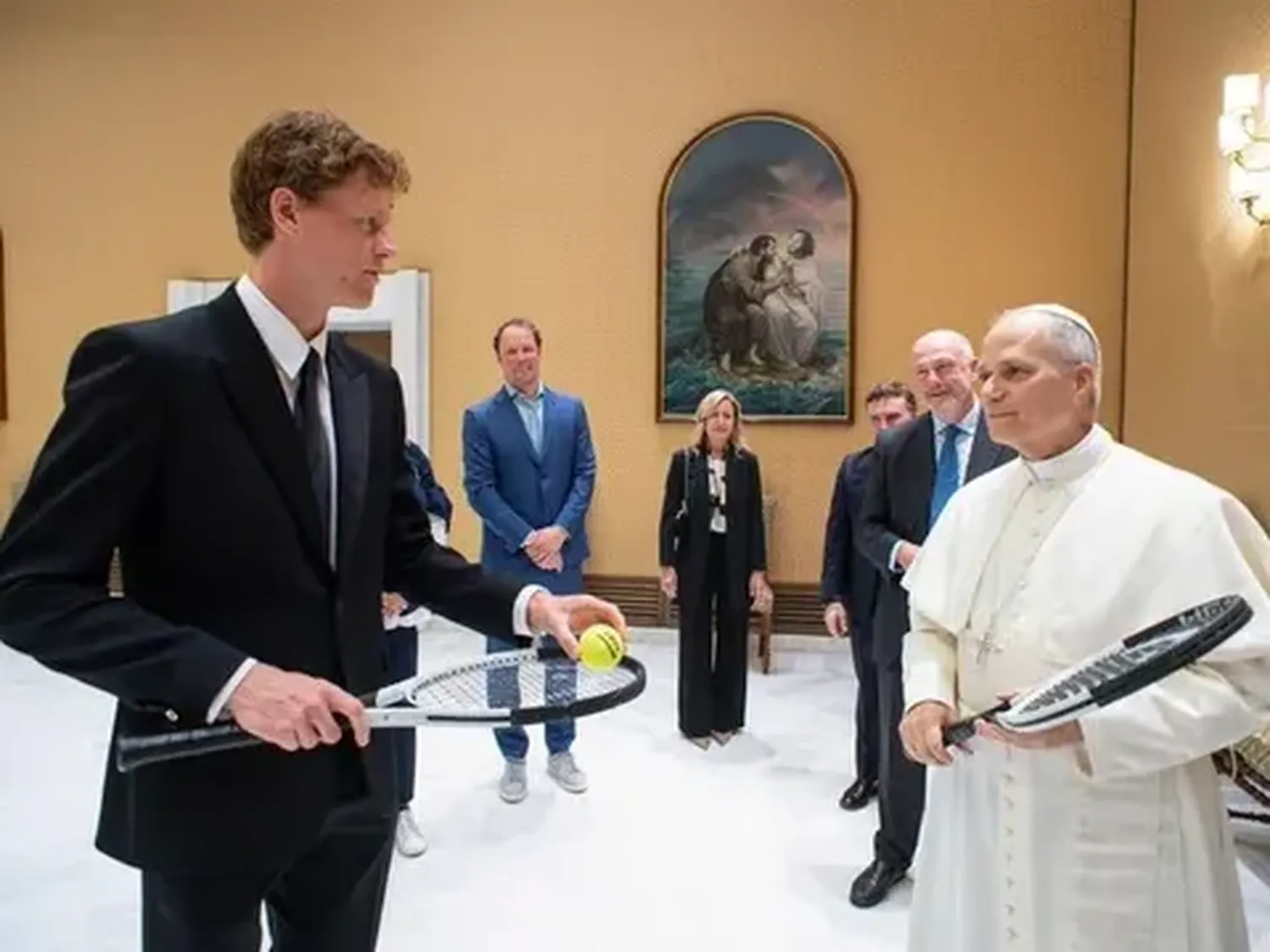 Jannik Sinner, el primer deportista recibido por el Papa León XIV