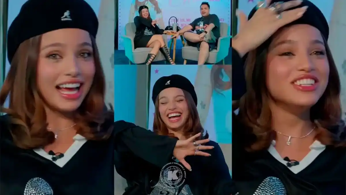 Emilia Mernes y una confusión en México con la torta negra que la hizo tentar en una entrevista