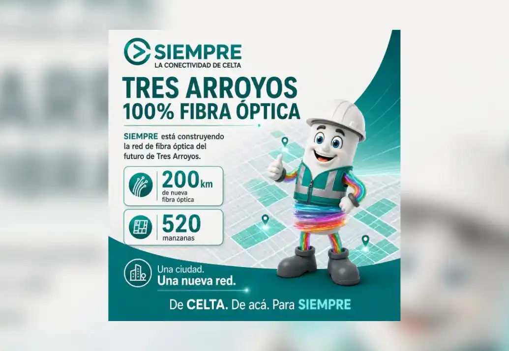 SIEMPRE: Ya está en marcha la obra Tres Arroyos 100% Fibra