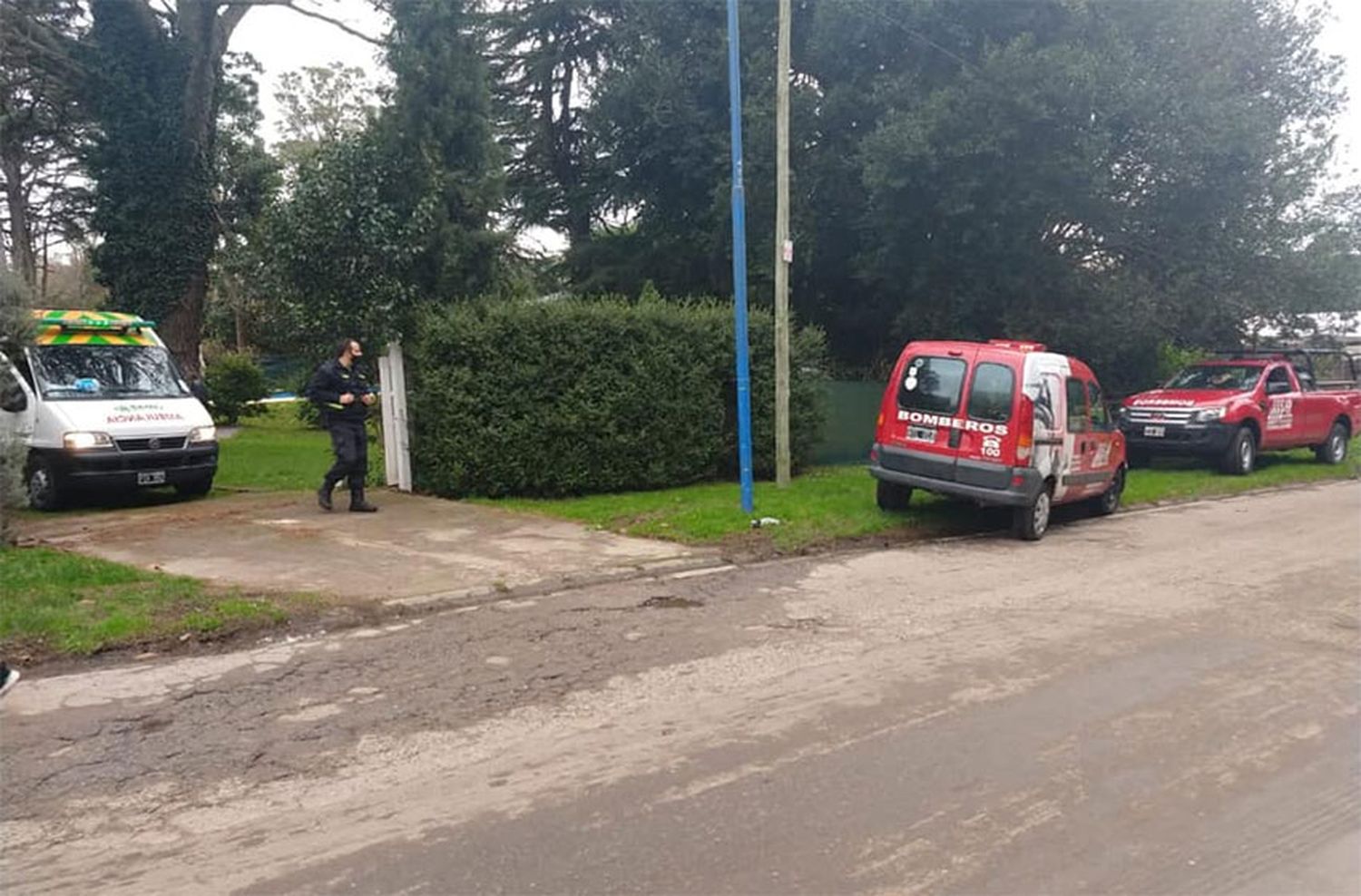 Un hombre sufrió una dura caída y fue asistido por bomberos en Sierra de los Pares