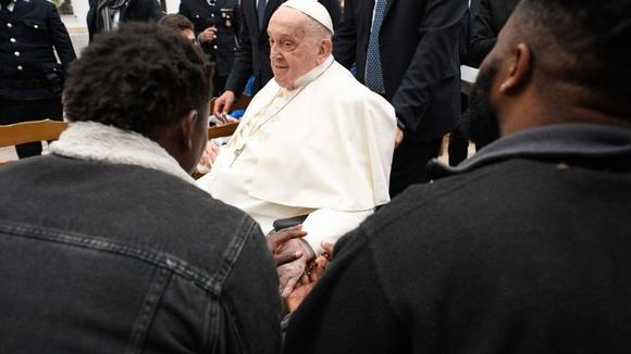 El Papa Francisco visitó la cárcel de Regina Coeli por el Jueves Santo
