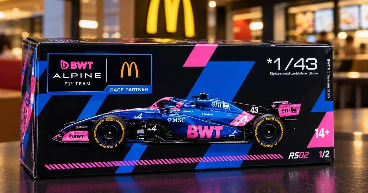 McDonald’s prepara una sorpresa vinculada a Franco Colapinto y Alpine para el 27 de octubre
