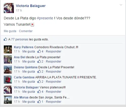 Desde qué lugares apoyan la búsqueda del Tunante II