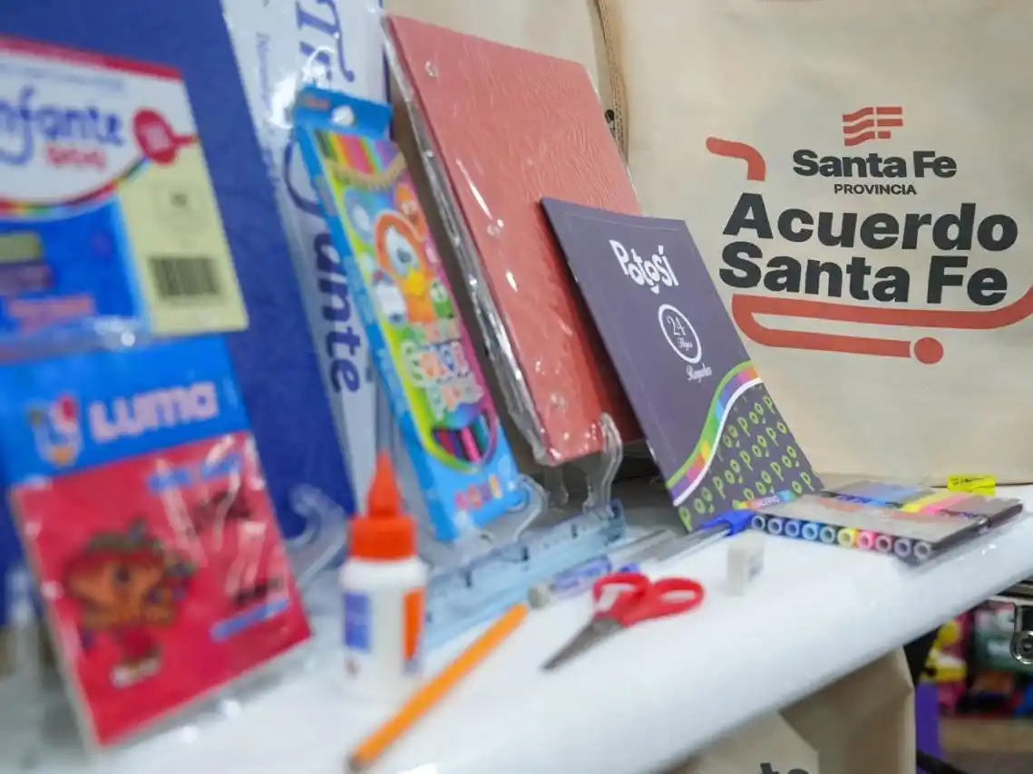 Kit de útiles escolares para el inicio del ciclo lectivo 2026.