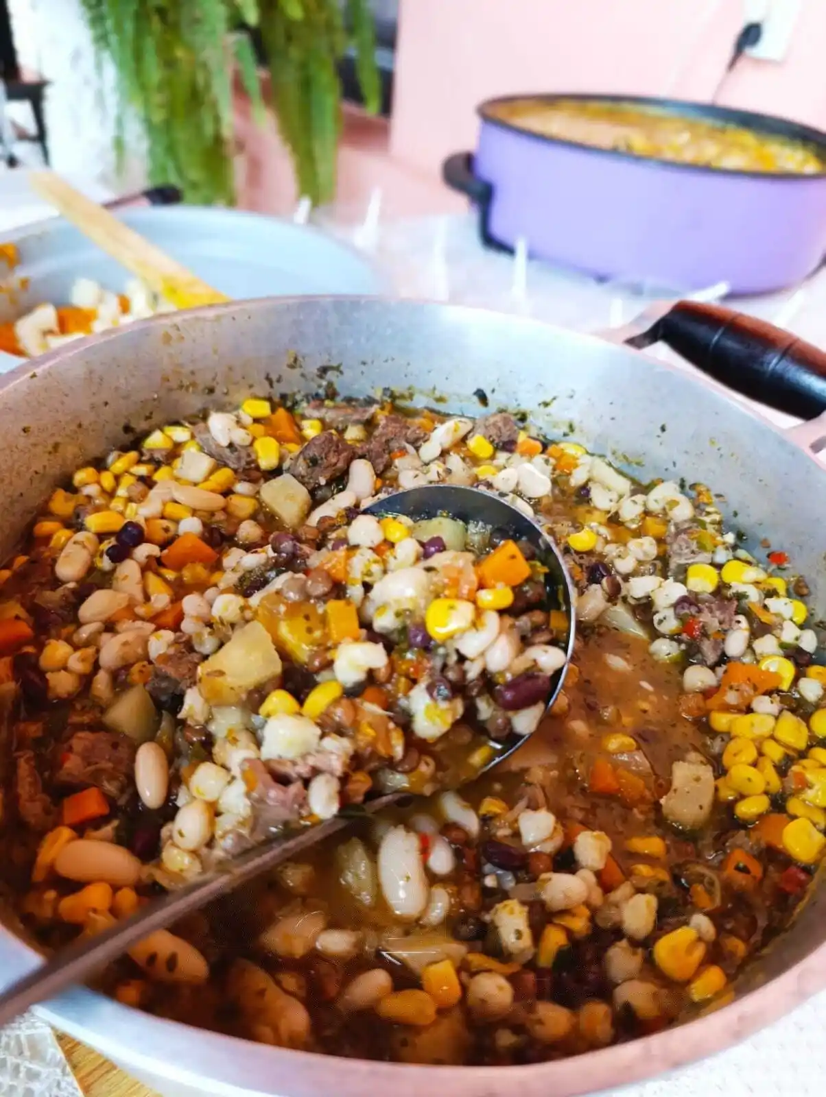 Capital: ofrecieron “jopara” para pedir abundancia hasta fin de año