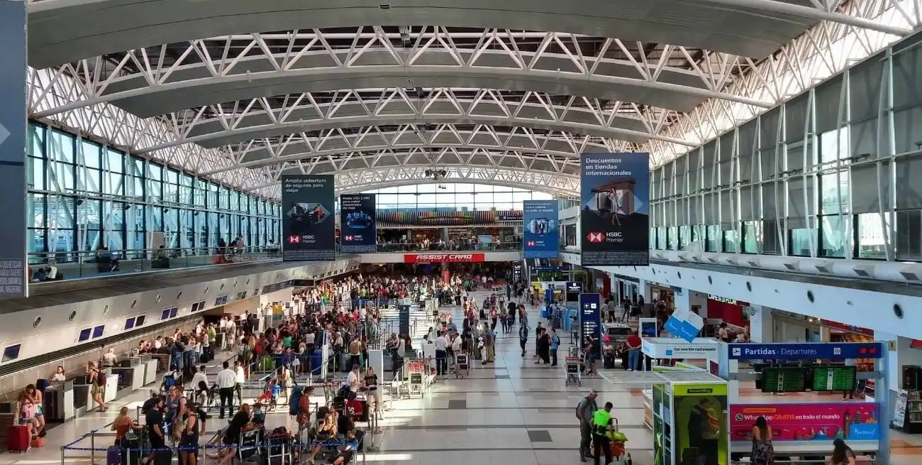 Uno de los aeropuertos más utilizados para el ingreso al país, el Aeropuerto Internacional de Ezeiza.