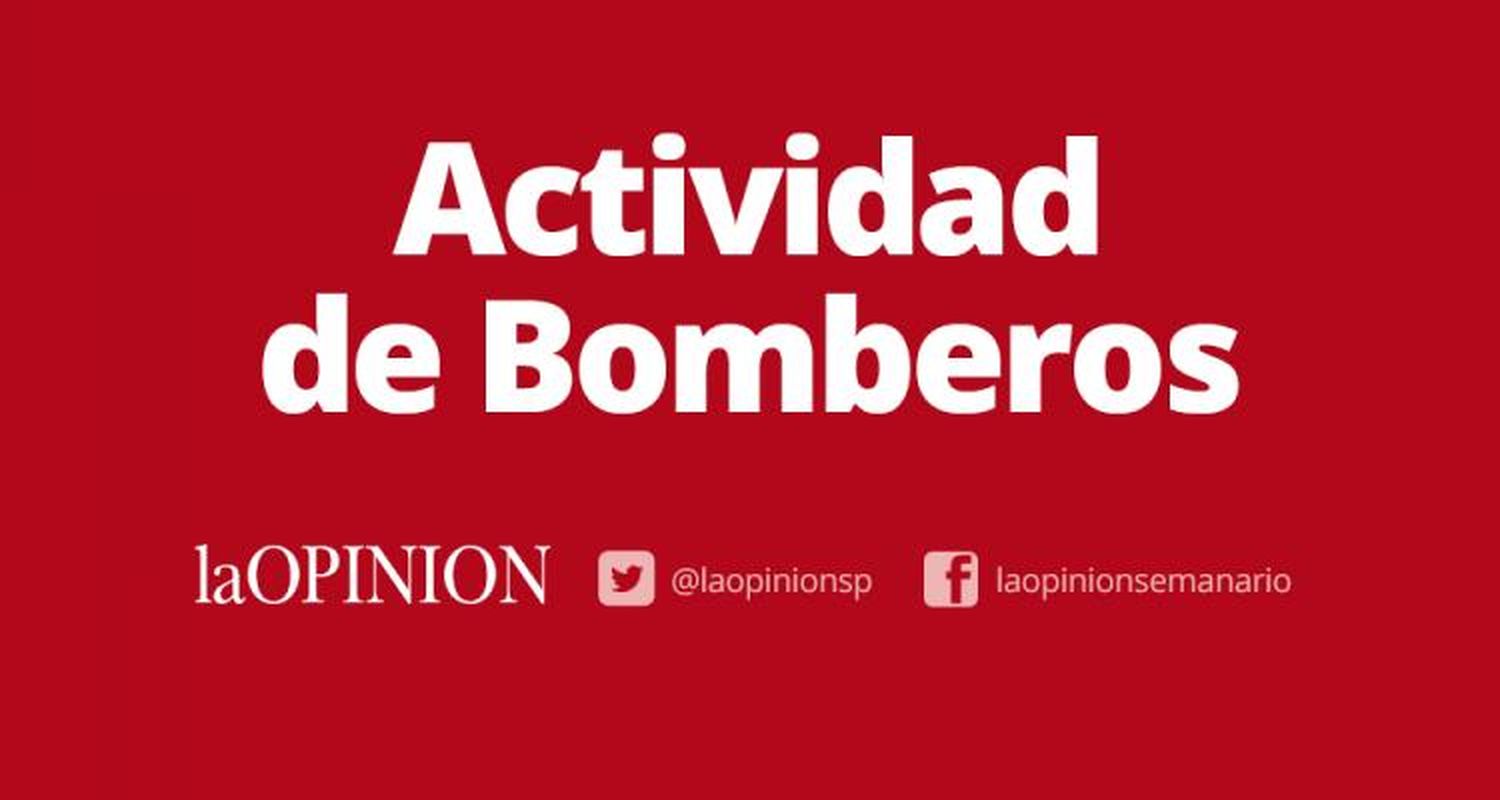 Actividad de Bomberos