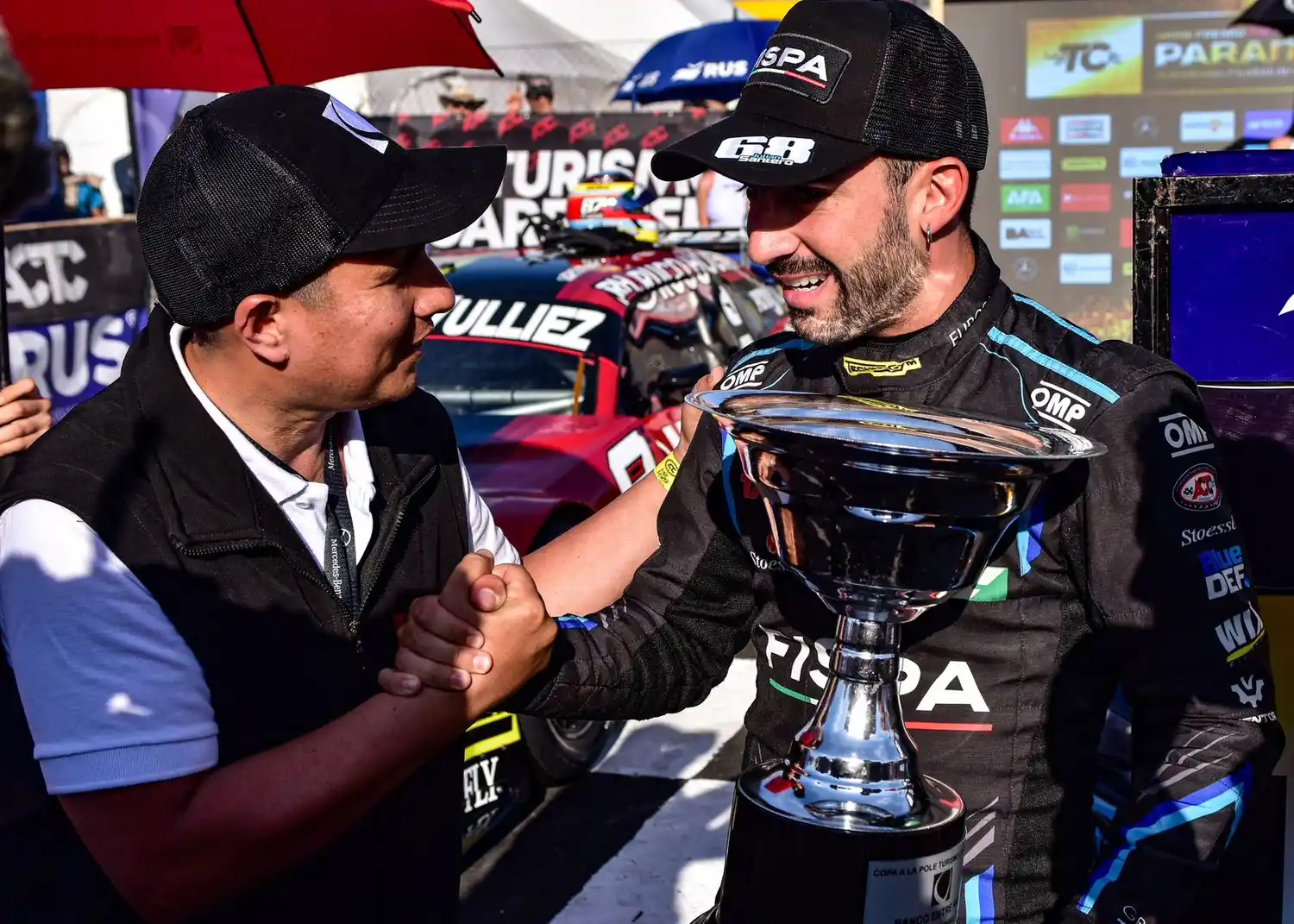 Copa Banco Entre Ríos al ganador de la etapa de clasificación, Julián Santero a bordo de Ford