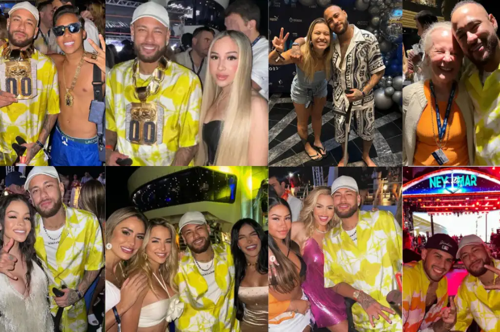 Neymar de fiesta